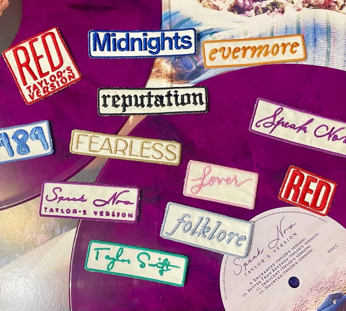 TS Eras 12 Patch-uri Textile (Set sau Individual)