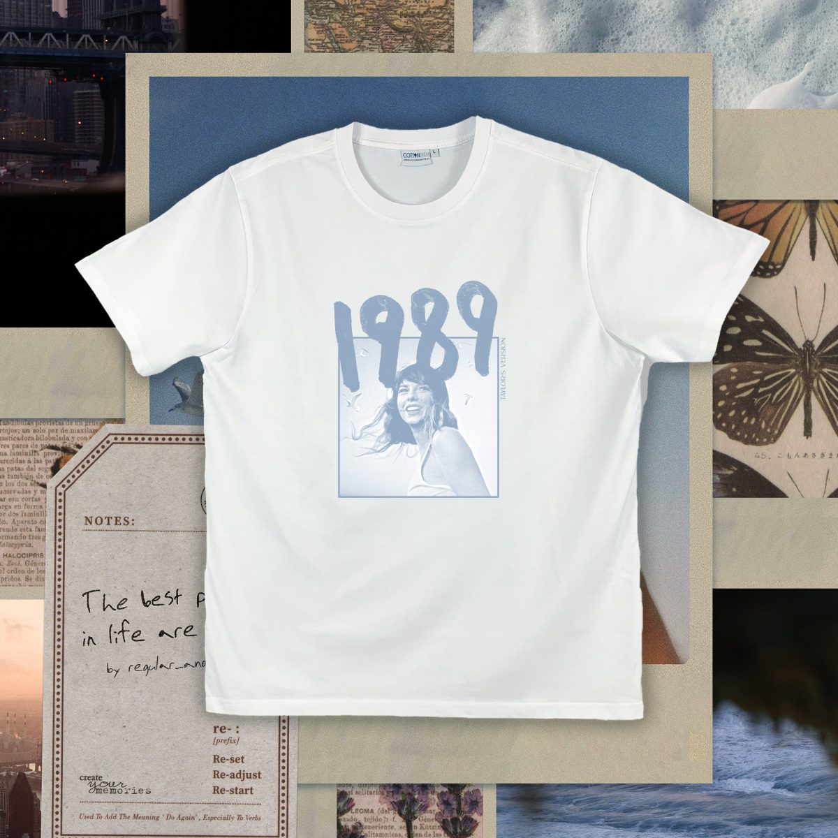 1989 Taylors Version tricou imprimat Color Overlay