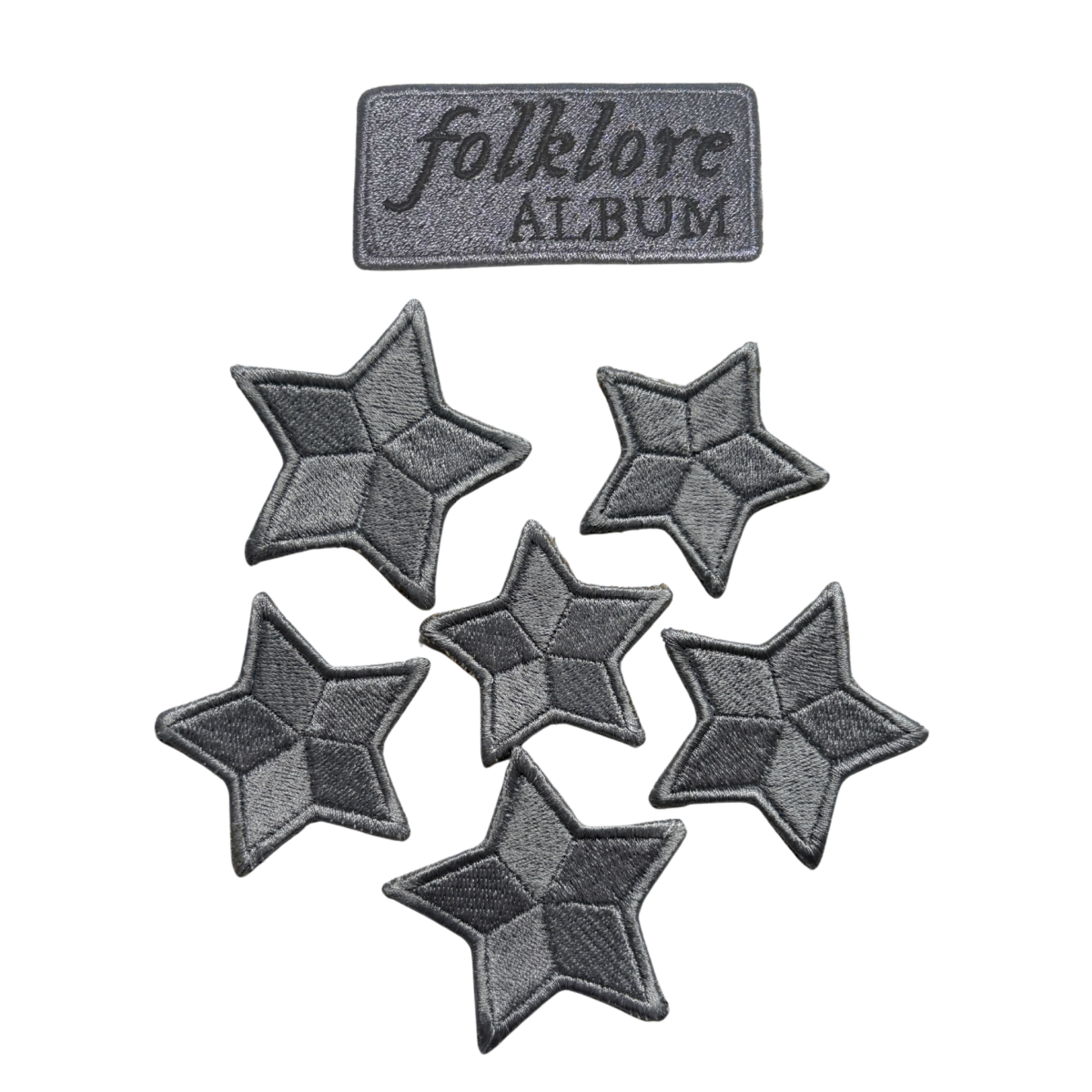 Set 6 stele argintii + Folklore Patch - The Foklore Cardigan