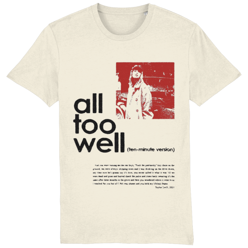 All Too Well 10 Minute Version Tricou Alb Red TV Taylor Swift tricou imprimat DTG