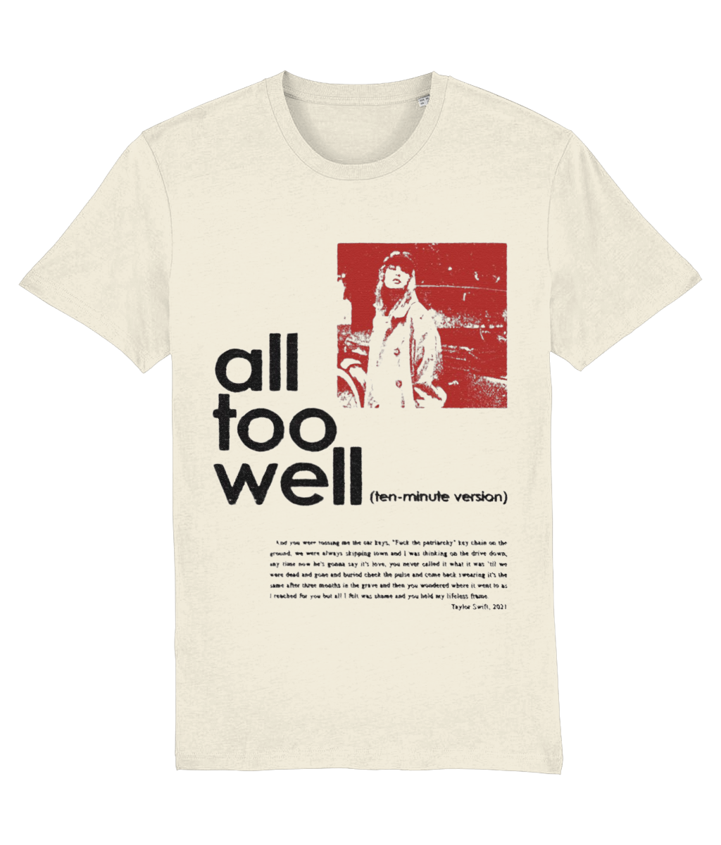 All Too Well 10 Minute Version Tricou Alb Red TV Taylor Swift tricou imprimat DTG