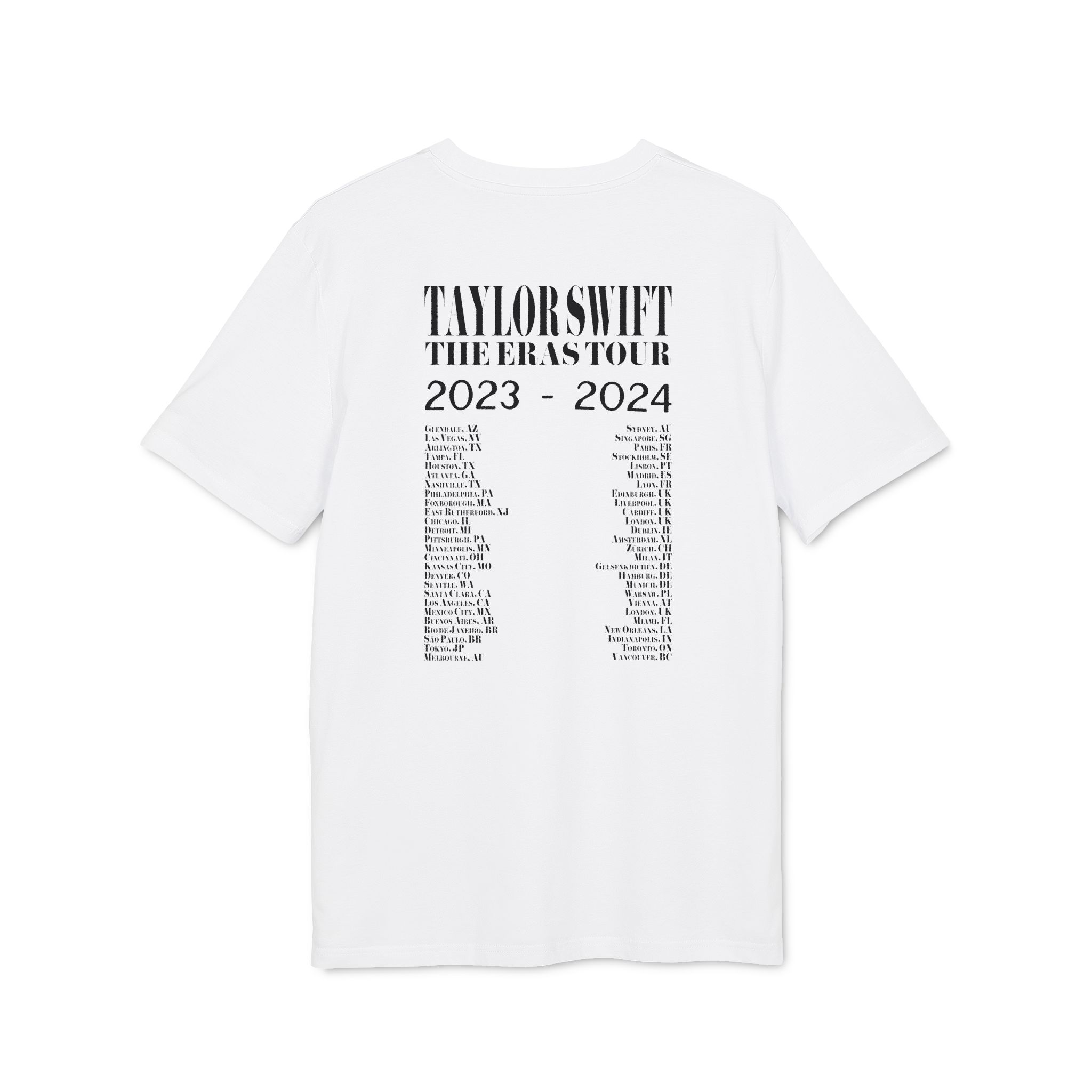 The Eras Tour Who's Afraid Of Little Old Me TTPD tricou alb imprimat Color Overlay - Image 2