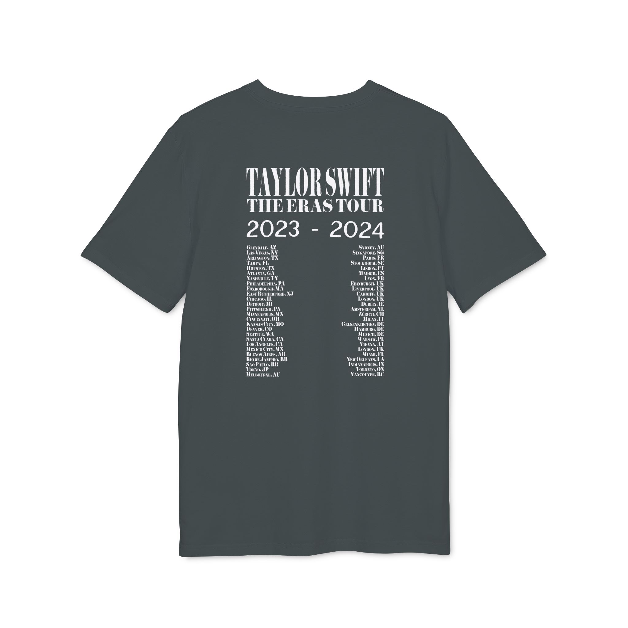 The Eras Tour Who's Afraid Of Little Old Me TTPD tricou gri inchis imprimat Color Overlay - imagine 2