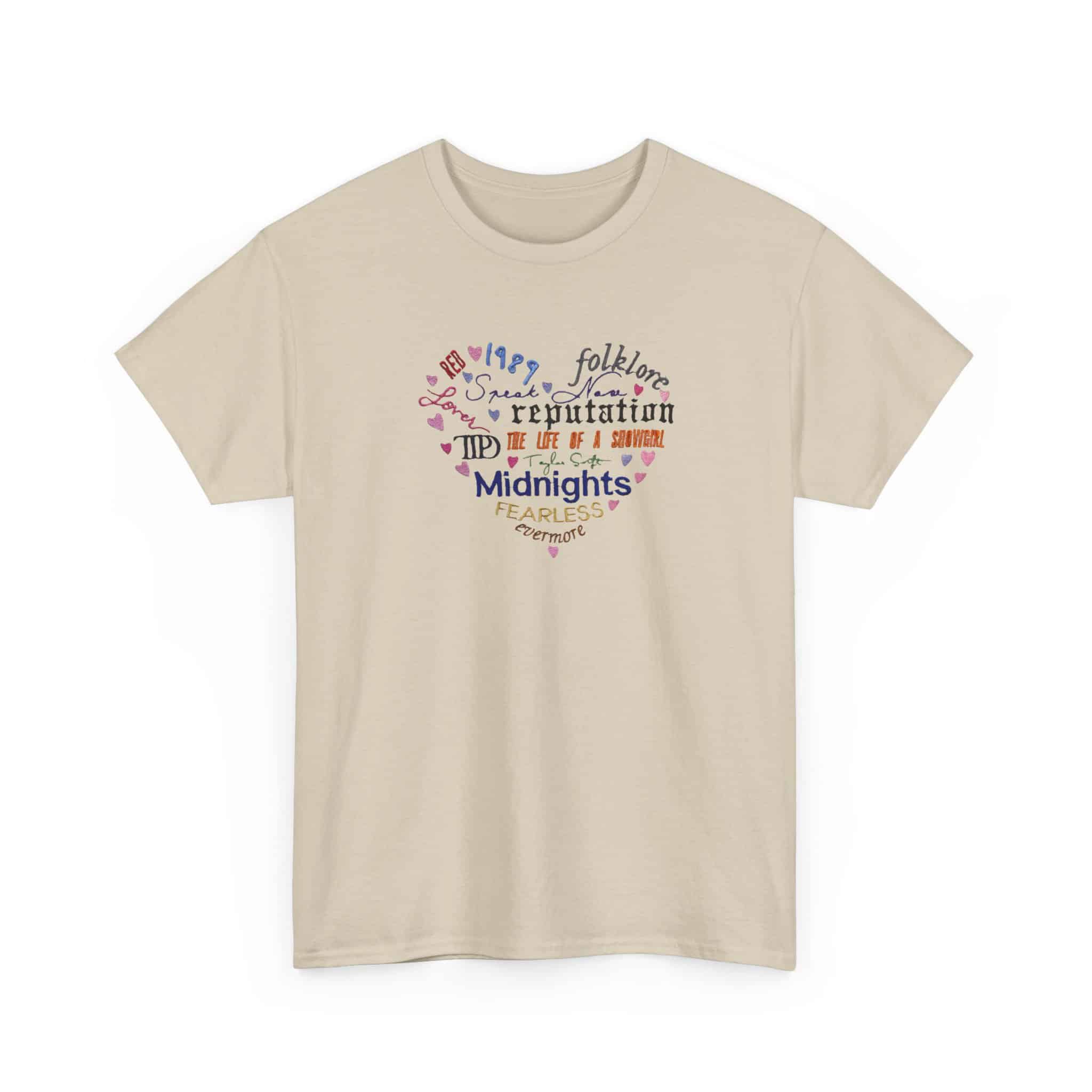 Tricou/Bluza brodata Eras Tour in forma de inima Taylors Version - Image 4