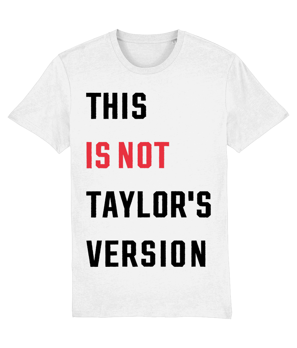 This Is Not Taylor's Version Tricou Alb Red Taylor Swift tricou imprimat DTG