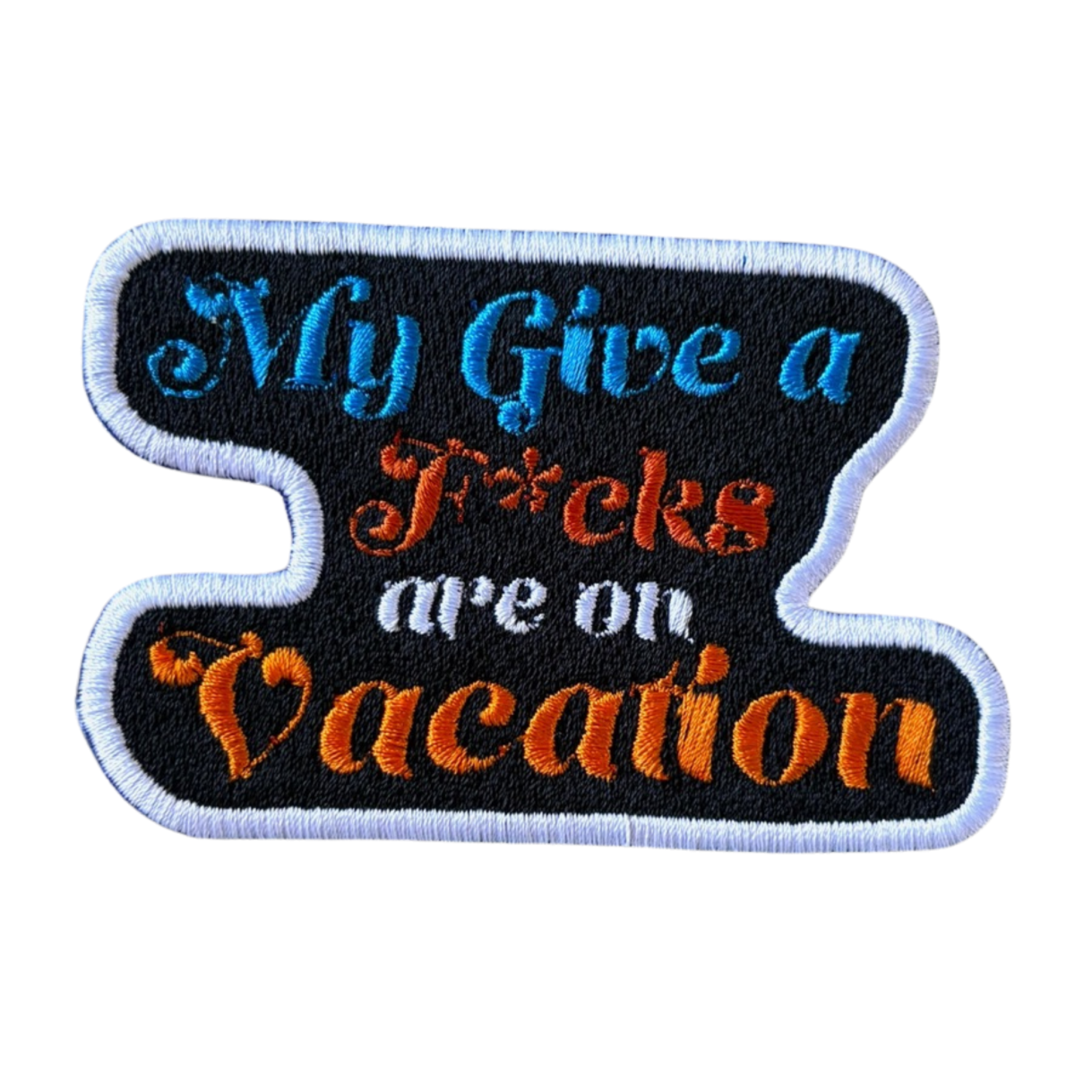 Espresso My Give a F*cks are on Vacation Sabrina Carpenter patch textil adeziv brodat