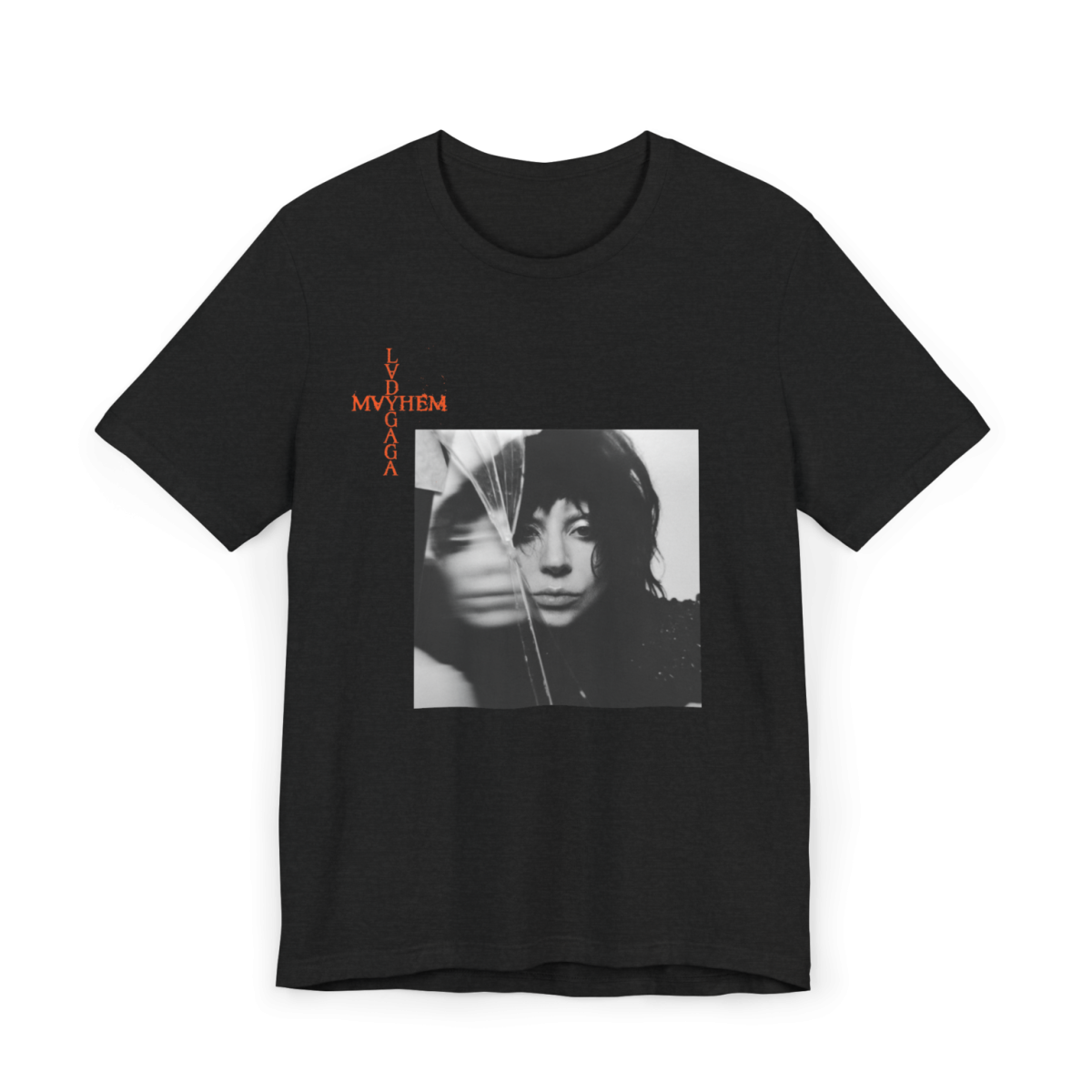 Mayhem Lady Gaga - tricou negru unisex printat DTG fata