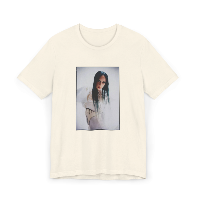 Mayhem Lady Gaga - tricou crem unisex printat DTG fata