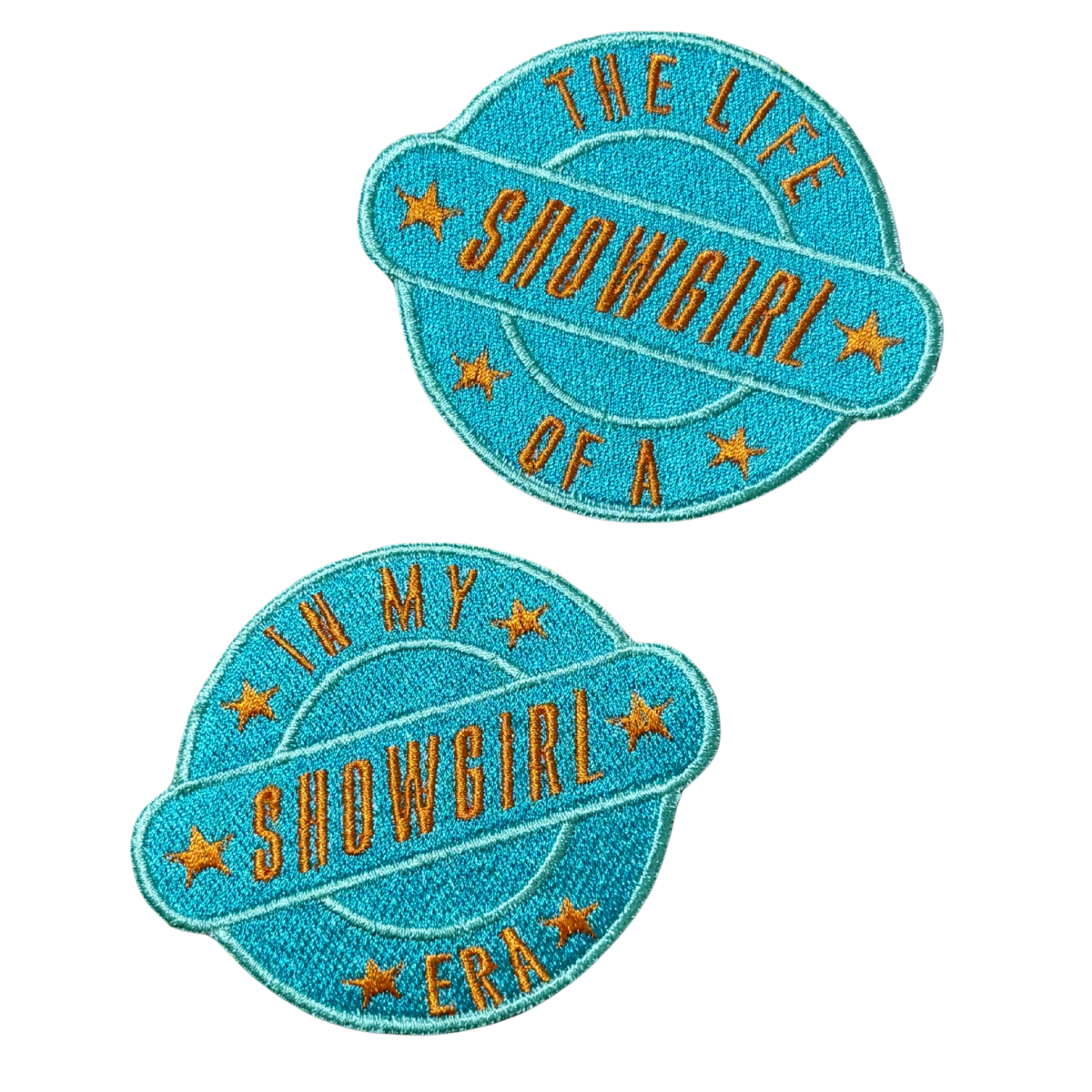 The Life of a Showgirl - Patch textil brodat pentru aplicare cu fierul de calcat, in doua variante