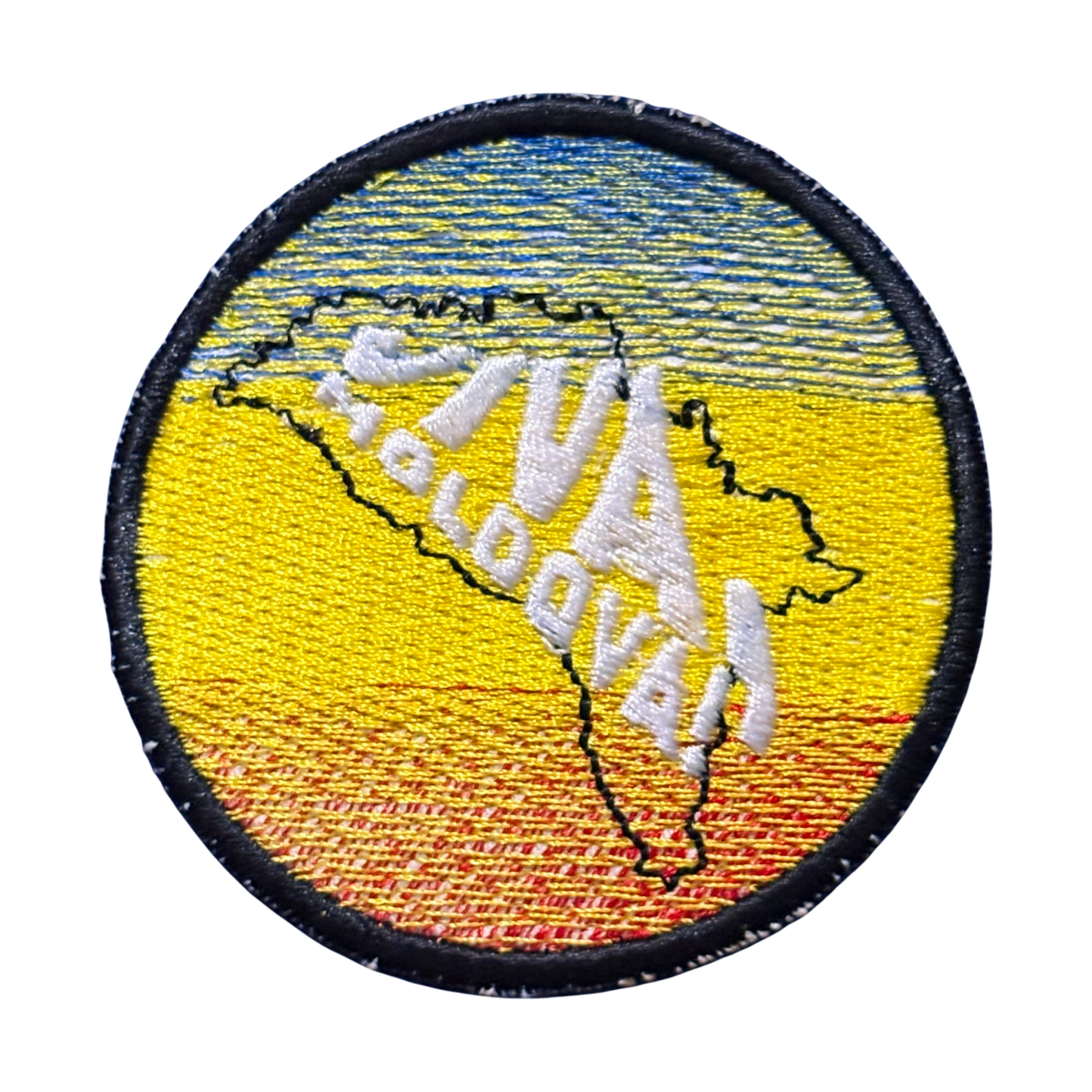 Patch Brodat Viva Moldova, Satoshi Eurovision 2026 - aplicare cu fierul de călcat sau de cusut