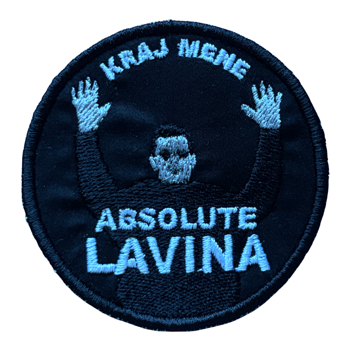 Patch Brodat Kraj Mene, Lavina, Eurovision 2026 Serbia - aplicare cu fierul de călcat sau de cusut