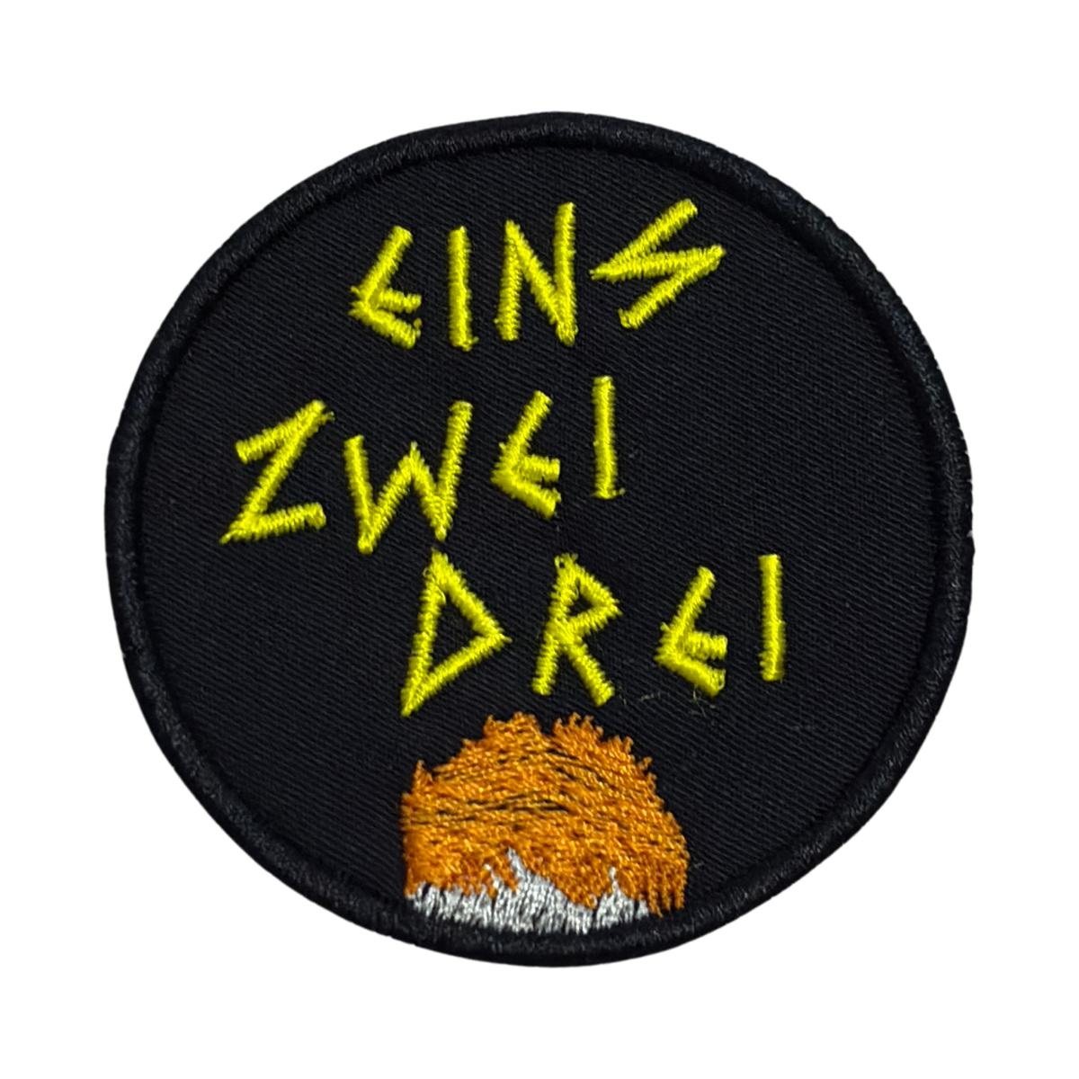 Patch Brodat Eins Zwei Drei, Look Mom No Computer, Eurovision 2026 United Kingdom - aplicare cu fierul de călcat sau de cusut